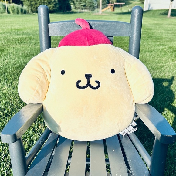 Forever 21 Pompompurin Yellow and Red Plush Stuffy/Pillow. - Picture 3 of 5